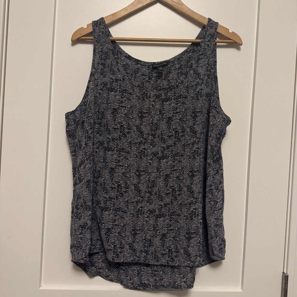 Eileen Fisher Tank Roadster Print Snakeskin Silk Crepe de Chine XL
